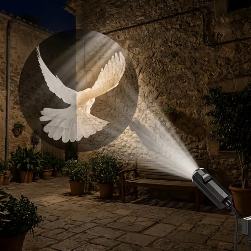 

Creative Peace Dove Pattern Themes Usb Projection Light For Room Ceiling Background Decoration 1Set