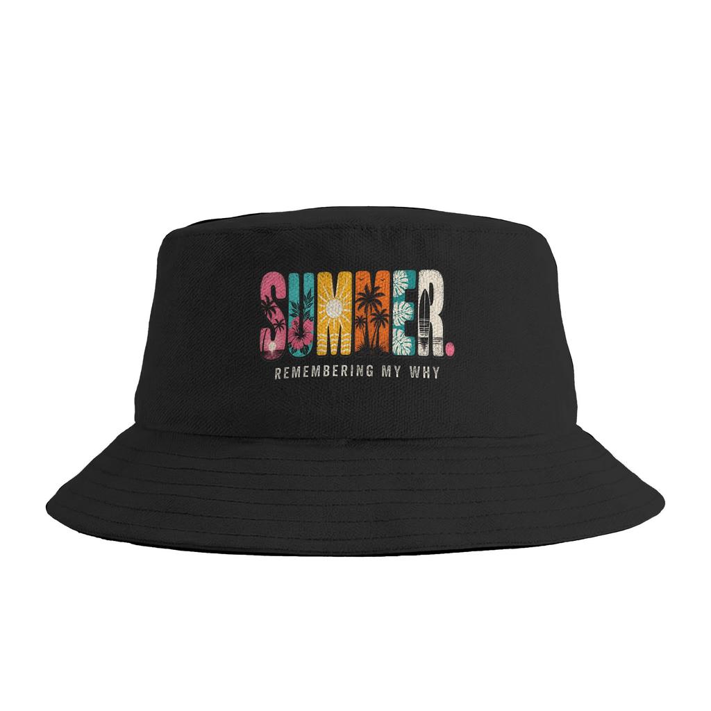 Summer Remembering My Why Bucket Hat Hip Hop FisherUnisex Caps For Couple Trendy Hunting Visor Hats Breathable Design Cap