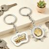 Ocean-Themed Keychain Rotatable Seashells Sharks Seahorses Turtles Zinc Alloy Key Ring Pendant Backpack Bag