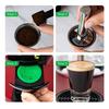 Kaffeestampfer aus Edelstahl 304 zum Pressen von Espressopulver für Dolce Gusto Nespresso Kapseln und Siebträger
