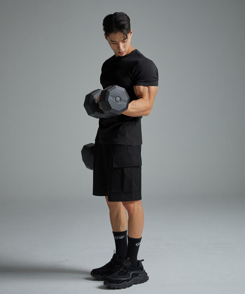 Beullaegmonseuteopis Cotton Poly Half Sleeve (Black) / Bm230106