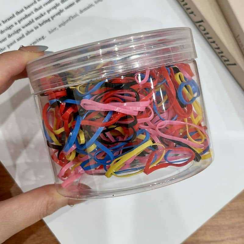 

1 шт. барабан оптом одноразовая резинка детская резинка детская плетеная одноразовая прозрачная цветная резинка резинка для волос