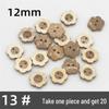 Natural Retro Coconut Shell Round Buttons for Children's Clothing