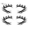 Cosmetic Transfers for Adults 2 Pairs Halloween Eye Tattoo Stickers, Waterproof Temporary Face Decals with Ghostly Decorations Pumpkin Bat Spider Web,