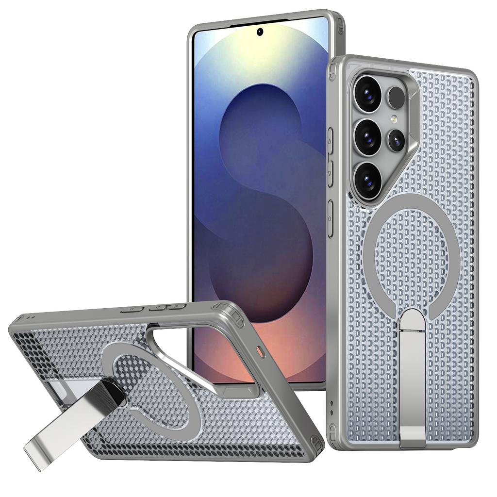Suitable for Samsung S26ultra Fanxing Cooling Phone Case S25ultra Magnetic S24ultra Stand Protective Case