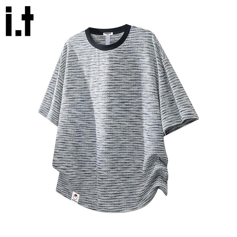 CHOCOOLATE Men s Dopamine Striped Short Sleeve T-Shirt L