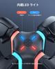 in Transnovo Switch 2 4 in 1 Fast Charging Stand for Nintendo Switch Controller LED 9 RGB Cable Japanese Instruction Black [New 2025] Joy-Con Charger,