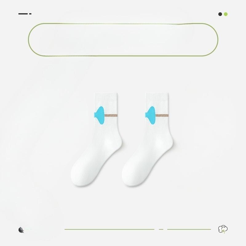 Female Spring and Autumn New Pure Cotton Deodorant Sweat Absorbing Student Tube Socks
