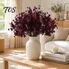 Realistic Silk Flowers for Stands Artificial Fall Indoor Outdoor Decor, Weatherproof Autumn Floral Warm Tones Arrangements with Flexible Stems