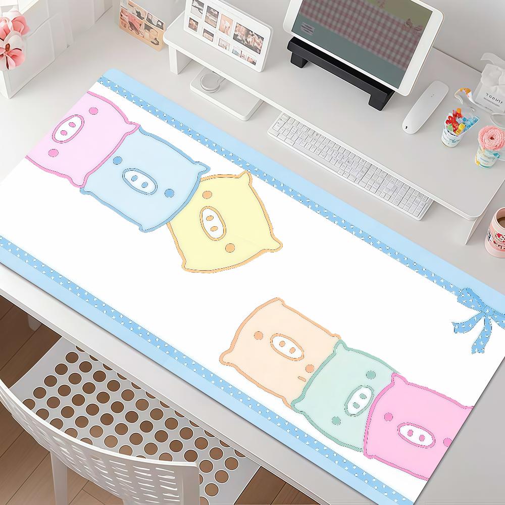 Cartoon Cute MMonokuro Boo Mouse Pad Anti Slip Rubber Edge Locked Thickened Laptop Gaming Desk Mat