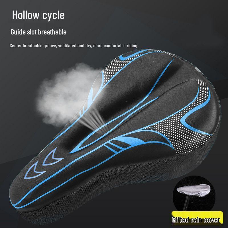 Super Soft Silicone Bicycle Seat Cushion - Universal Shock-Absorbing Cover for Mountain and Road Bikes