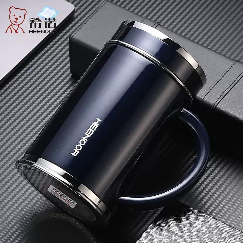 Heenoor 360ml Stainless Steel Insulated Office Mug with Handle