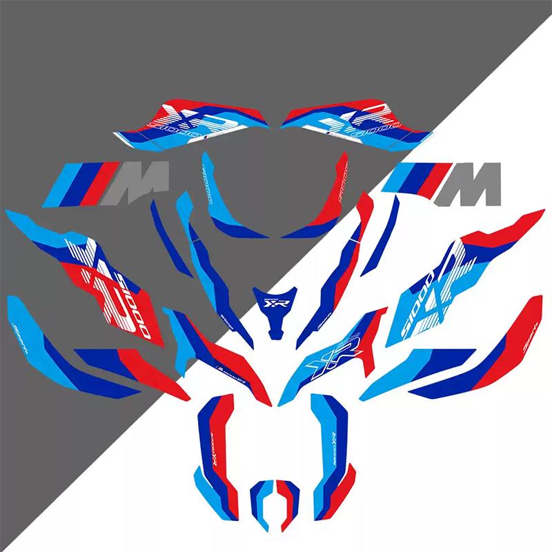 Motorcycle Full Body Stickers Fit BMW S1000XR 2020-2024 Waterproof Vinyl Decals Custom Fairing Graphics Modification Protective Sticker Kit
