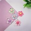100Pcs Clear 23mm Flower Series Resin Flatback Cabochons for Hairpin Scrapbooking DIY Jewelry Craft Decoration Accessories