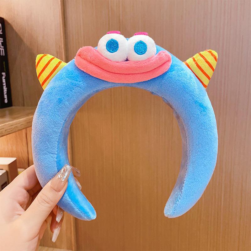 Cute Monster Headband: Non-Slip, High Skull Top Hair Accessory for Women - Perfect for Face Washing & Styling