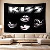 Kiss Band Rock Legends Large Wall Tapestry,Ideal for Office Backdrops, Holiday Gifts, Home Decor (Living Room, Bedroom, Dorm, Parties), and Outdoor Ce