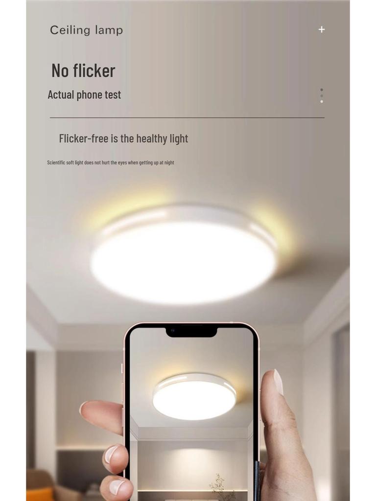 Ultra-Thin LED Ceiling Light 2025 - Full Spectrum Eye Protection, Super Bright Minimalist Design for Master Bedroom