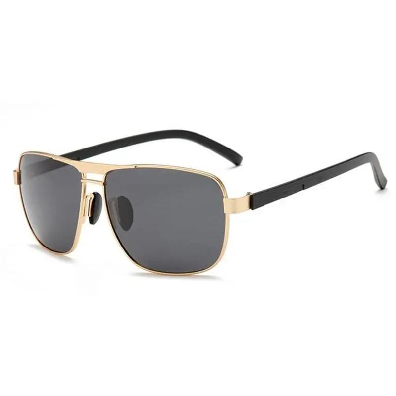 Square Nearsighted Sunglasses Men Polarized Sport Double Beam Myopia Lens Pilot Sunglasses Prescription 0 -0.5 -0.75 To -6.0