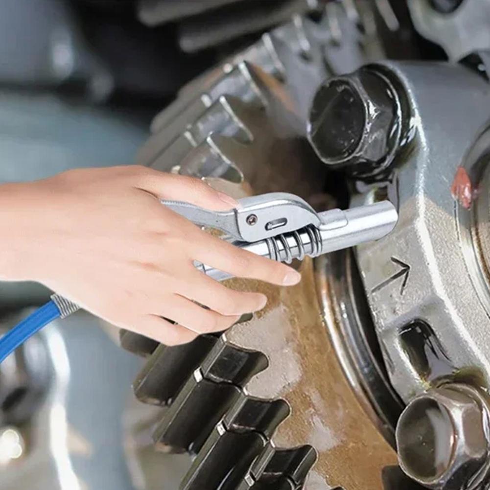 Hochdruckfettpressen-Anschluss Klemmschelle Typ Pistole Bremsöl Fettwechsel Spritzen-Düse Zubehör Schlauch Ölpumpe Auto B9s1