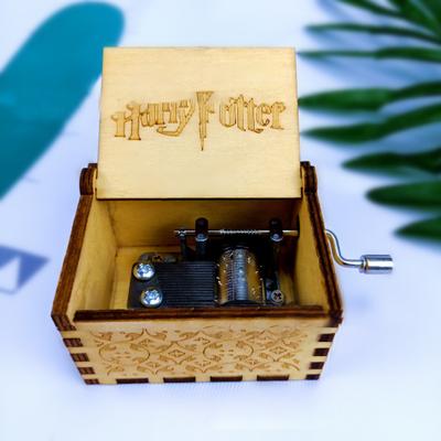 Hand Rotating Harry Potter Wooden Music Box Musical Toy Collection Desktop Decor
