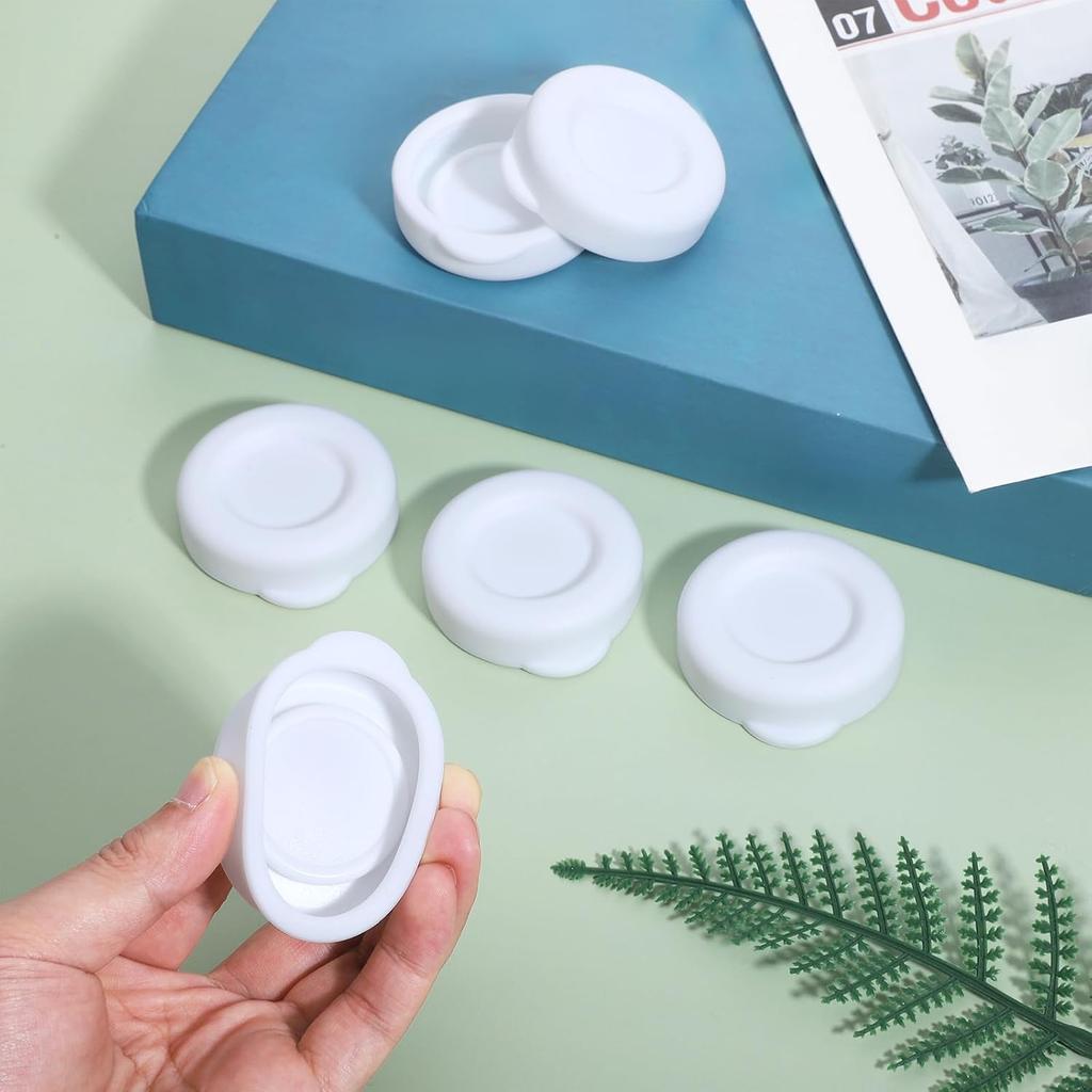 6PCS Silicone Glass Milk Bottle Caps, 48mm Diameter Silicone Glass Bottle Replacement Caps for Libbey & Stanpac Milk Glasses Bottles Reble and
