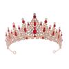 Corona da sposa Accessori per capelli in lega Abito da sposa Fascia con strass Corona elettrolitica Cena Copricapo da sposa in metallo
