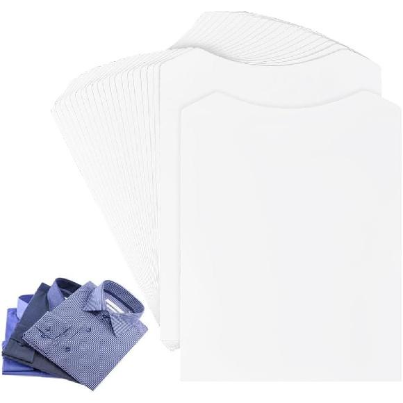 BENECREAT 20 PCS White Cardboard Shirt Inserts, 13.4x10.2inch Foldable lining Fold for DIY Packaging Inserts, Organising Clothes, 0.5mm Thick