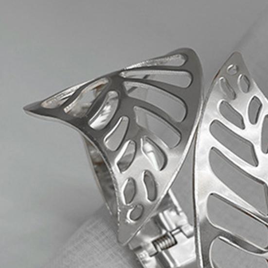 Perdele cu frunze goale, cu cataramă, cu poanson, cu arc de metal, cu frunze de culoare aurie, argintiu, suport pentru cleme, suport pentru sufragerie, sufragerie, dormitor, accesorii pentru casă