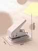 1pc Mini Manual Single Hole Round Hole Punch With Multiple Color Options, Suitable For Punching Holes In Loose-Leaf Paper, Archival Materials, DIY 