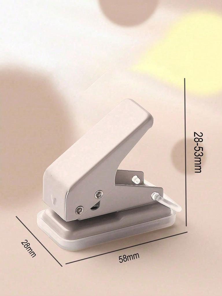 1pc Mini Manual Single Hole Round Hole Punch With Multiple Color Options, Suitable For Punching Holes In Loose-Leaf Paper, Archival Materials, DIY