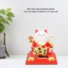 Red & Blue Mini Desktop Fortune Cat 3.19x3.86in Car Dashboard Cat Ornament  Car Interior Decor