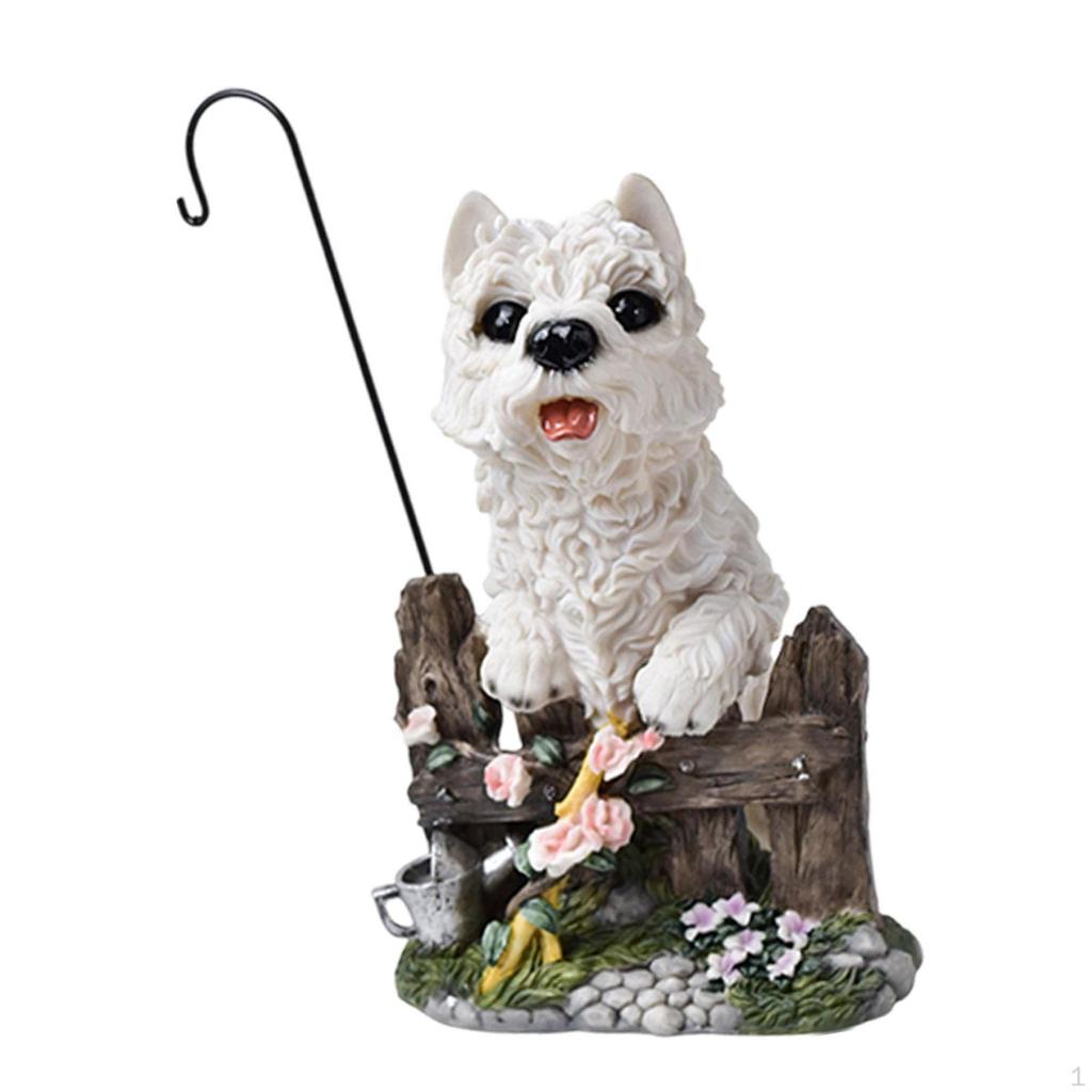 Decorative Animal Sculpture Outdoor Figurine Dog Ornament for Lawn, Patio ,Garden, Yard