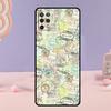 Passport Travel Stamps Phone Case For Oppo A38 A18 A58 A78 A98 A79 A40 A60 A80 A16 A76 A96 A15 A74 A94 A54 A77 A17