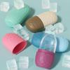 Silicone Cube Tray Shape Face Facial Ice Roller Massage Face Massage Roller Facial Reusable Ice Face Roller Skincare Tool