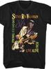 Klassische Musik von Stevie Ray Vaughan Live-Auftritt Tour Schwarz Erwachsenen T-Shirt