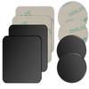 Black Magnetic Iron Sheet with Adhesive Backing for Phone Holders - Round & Rectangular Options