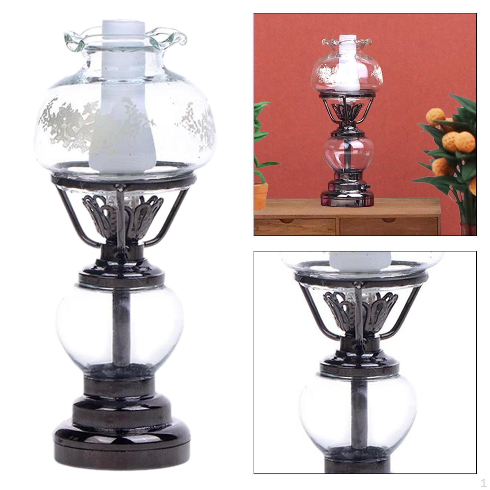 

1/12 кукольный домик миниатюрная настольная лампа мини настольное освещение имитационная модель подарок ролевые игры игрушка для чёрный