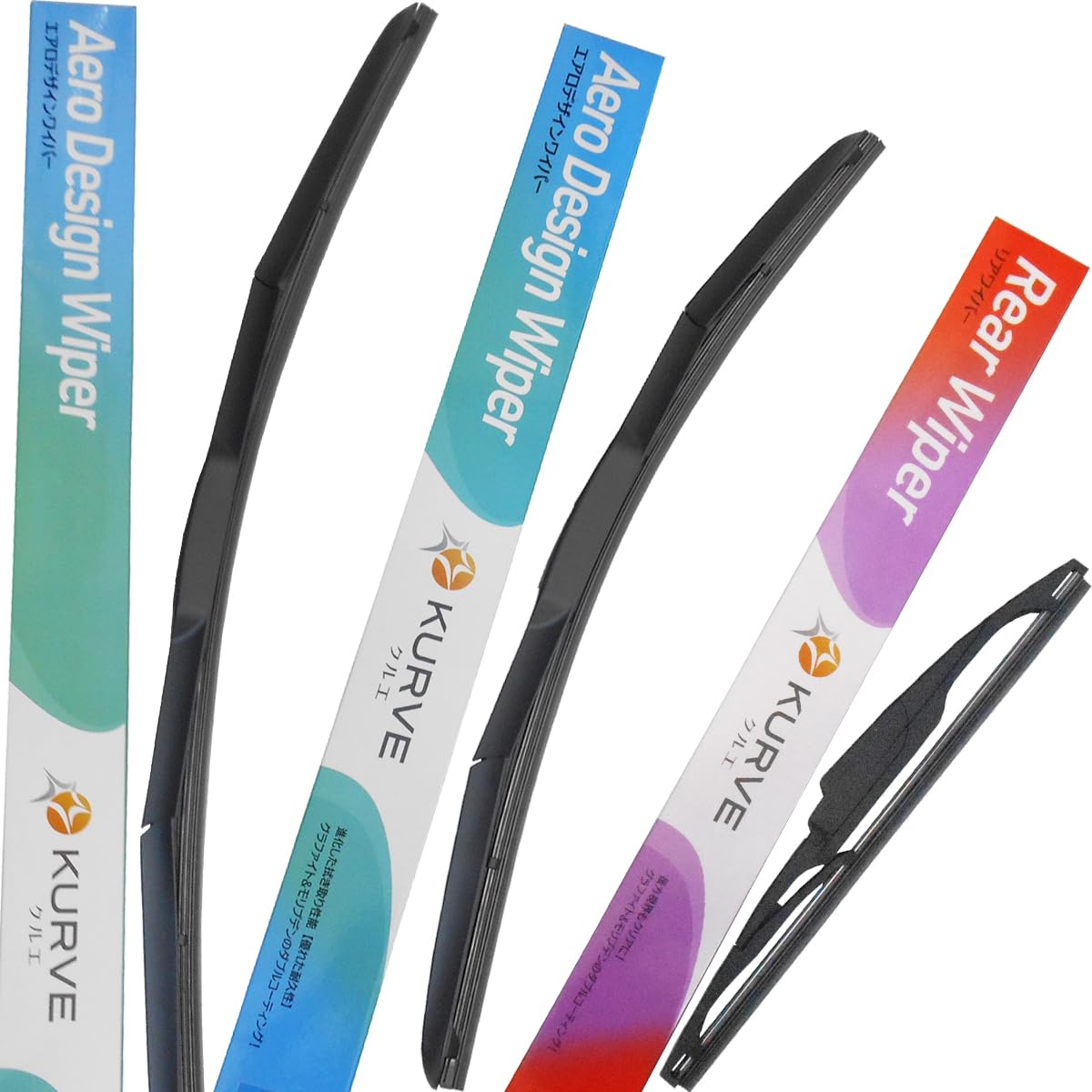 

KURVE Crue GD603030 Щетки стеклоочистителя Aero Design 23,6 дюйма (600 мм) 11,8 дюйма (300