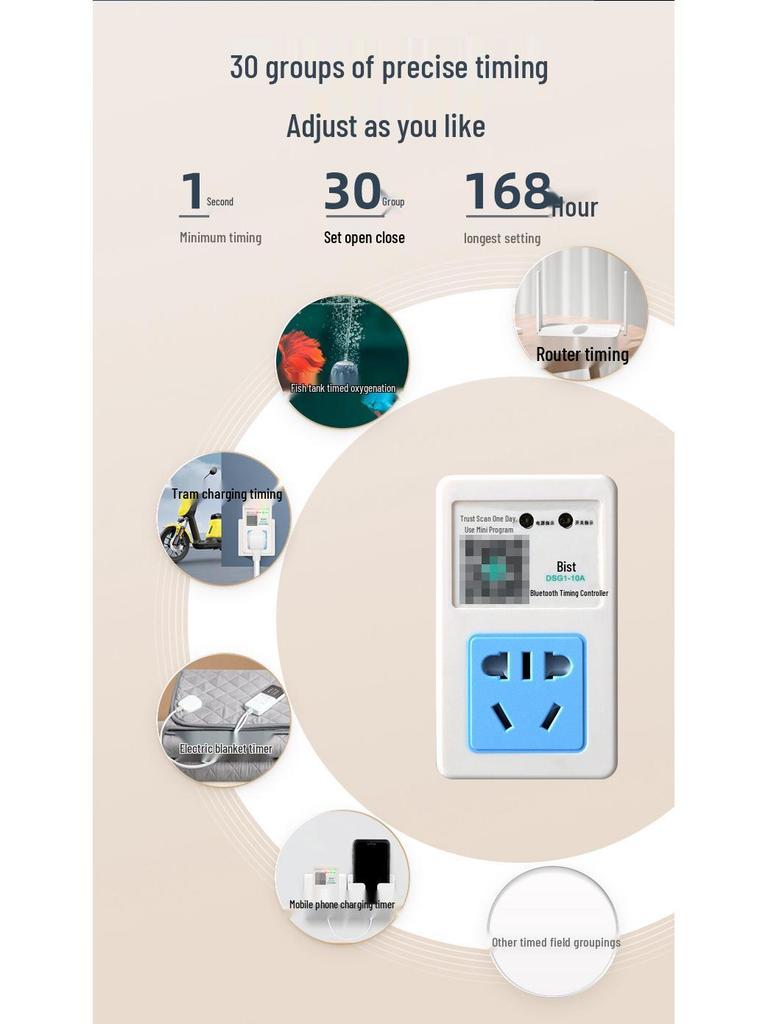 Smart Timer Socket for EV & Mobile Charging with Auto Power Off