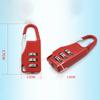 Bags Baggage Door Padlock 3 Dial Digit Combination Secret Safe Code Password Locks Bookbag Anti-Theft Backpack Zipper Padlock
