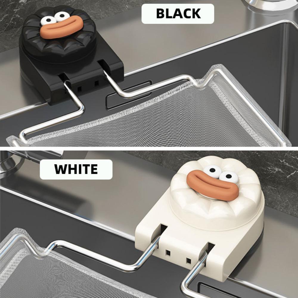 Kitchen Sink Suction Cup Filter Rack with 50 Extra Filters, Food Waste and Residue Strainer