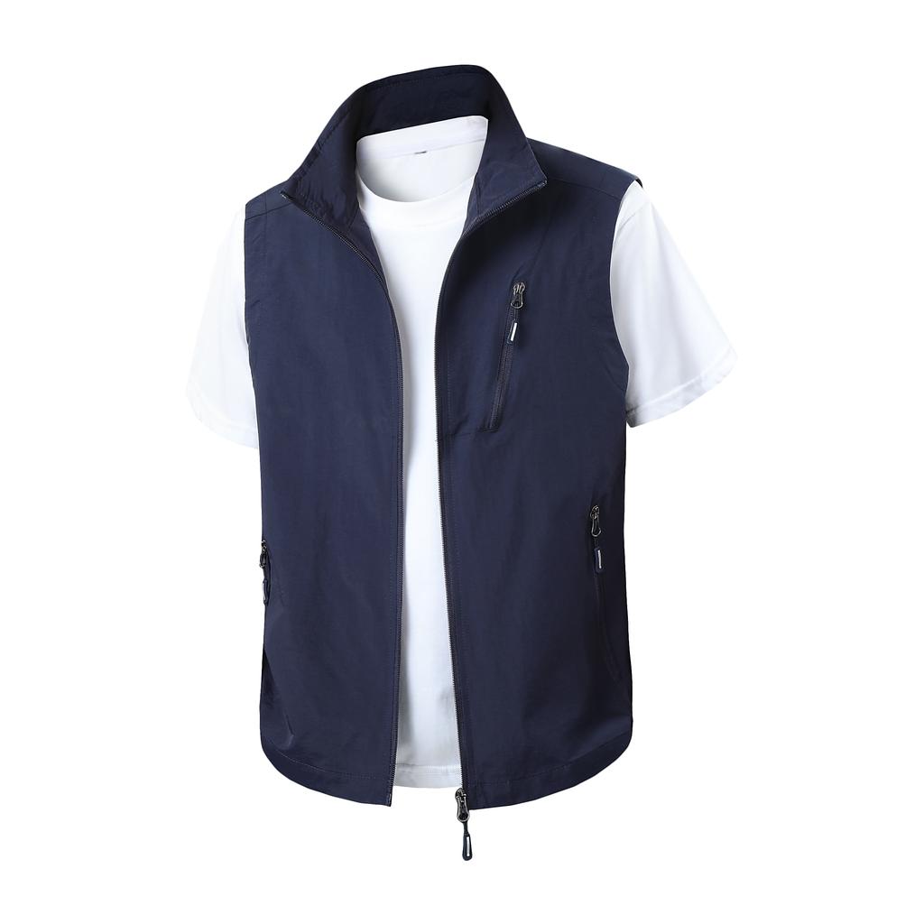 Outdoor Mountaineering Camping Windproof Breathable Vest for Men in Spring Autumn Comfortable Warm Cozy Vest