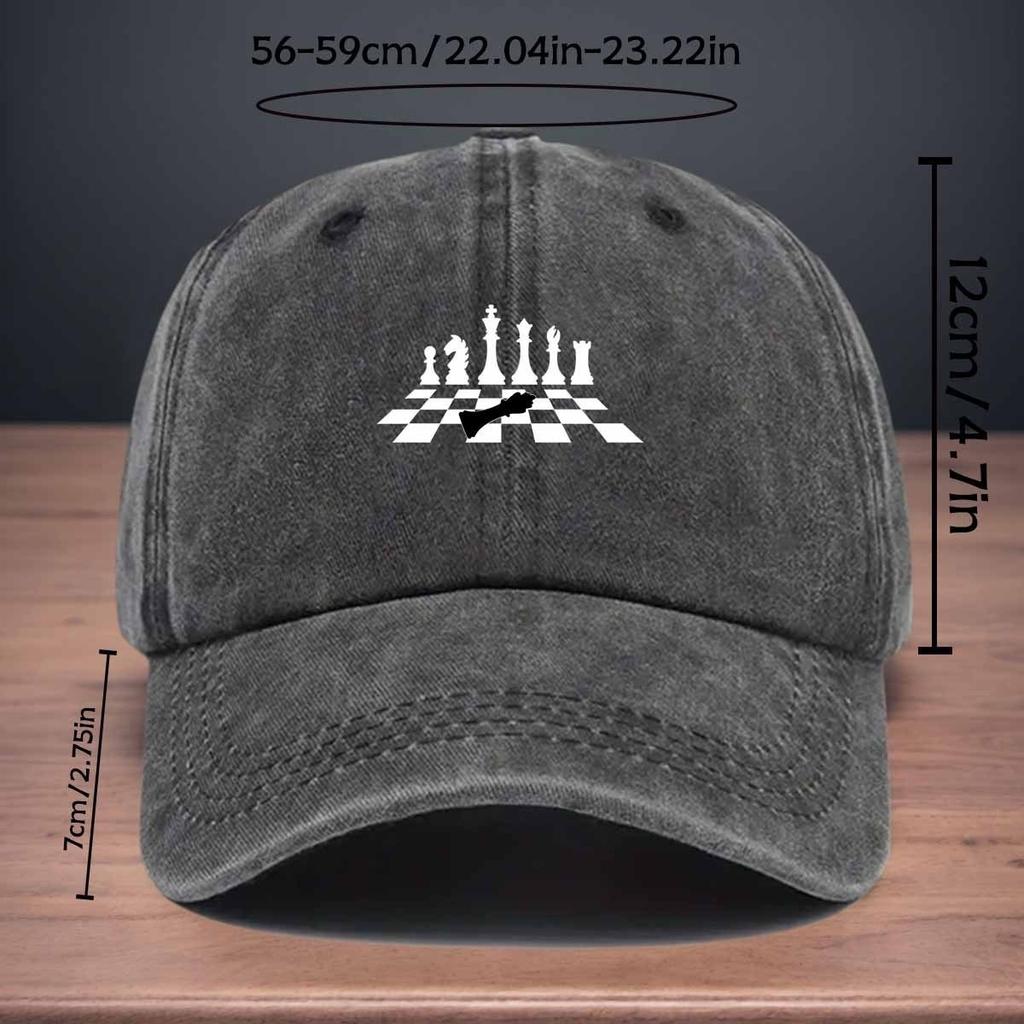 Cappellino da Baseball con Fantasia a Scacchi Stampa Cappellino con Visiera per Tempo Libero e Intrattenimento Cappellino da Driver per Sport all'Aperto