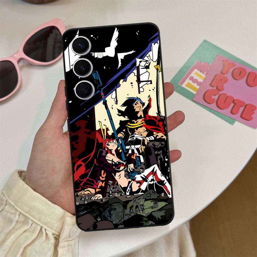 Gurren Lagann Anime Phone Case For Samsung S 24 Fe 25 Ultra Plus 20 Lite 21 30 22 23 24 22 Ultra 5G Fundas
