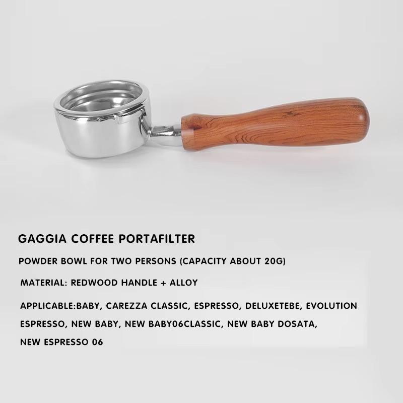 Gaggia 58mm Bottomless Portafilter For Gaggia Classic Replacement Filter Basket Naked Filter Holder Coffee Machine Accessories