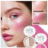 5pcs Dual-Color Blush Palette Set, Pure Mineral Powder Duo Blusher, Natural Matte and Shimmer Face Makeup, Long-Lasting Cheek Blush Compact for Women