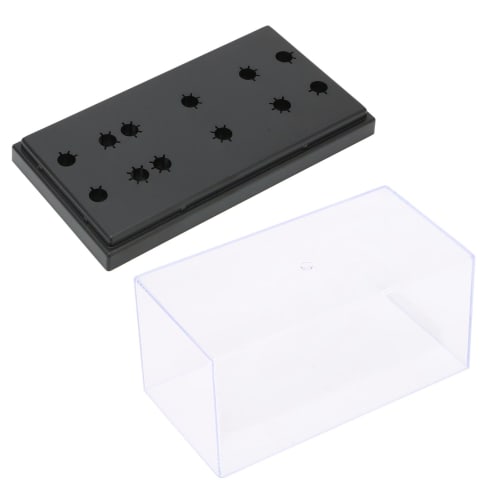 KIMISS Phono Shell Case, Record Player Stylus Holder, Premium Headshell Storage Box, Stylus Protection Display Case for Audio Equipment Accessories, L