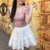 Women's Fluffy A-line Short Ballet Skirt - Sweet Summer Solid Color
