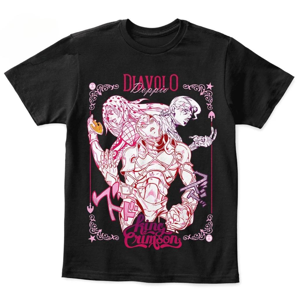 JoJo Devil and The Stand Anime Cartoon Print Women's Clothing Y2k Top Aesthetic Fashion Harajuku Vintage Cozy Personality