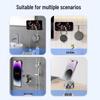 Multifunktionaler faltbarer drehbarer magnetischer Handyhalter mit einstellbarer Höhe und tragbarer Mini-Saugnapf